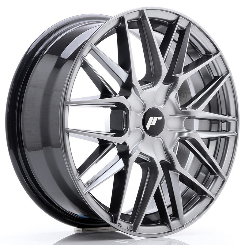 Llanta Japan Racing JR-28 17x7" PCD a medida (4 y 5 agujeros) ET20-45 Hyper Black