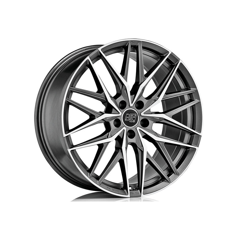 Llanta MSW 50 22x10" 5x112 ET25 Gunmetal, Machined Spokes