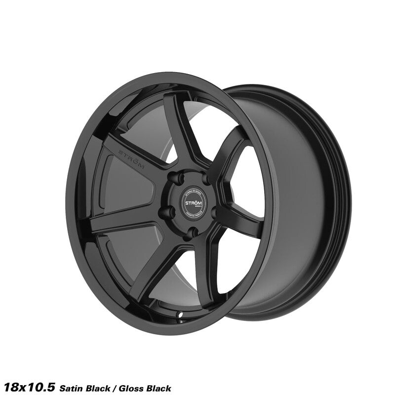 Llanta Ström DS-15 18x10.5" 5x114.3 ET10 Gloss Black & Satin Face