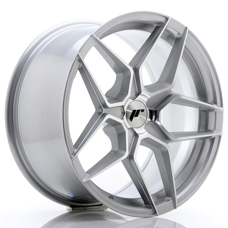 Llanta Japan Racing JR-34 Extreme Concave 18x9" PCD a medida (5 agujeros) ET20-42 Silver, Machined Face