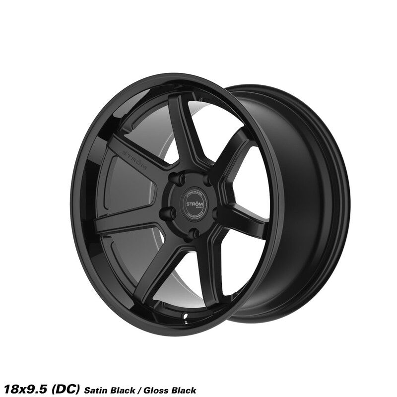 Llanta Ström DS-15 18x9.5" 5x114.3 ET10 Gloss Black & Satin Face