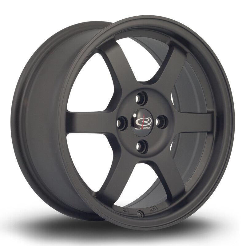 Llanta Rota Grid 16x7" 4x100 ET27 Flat Black
