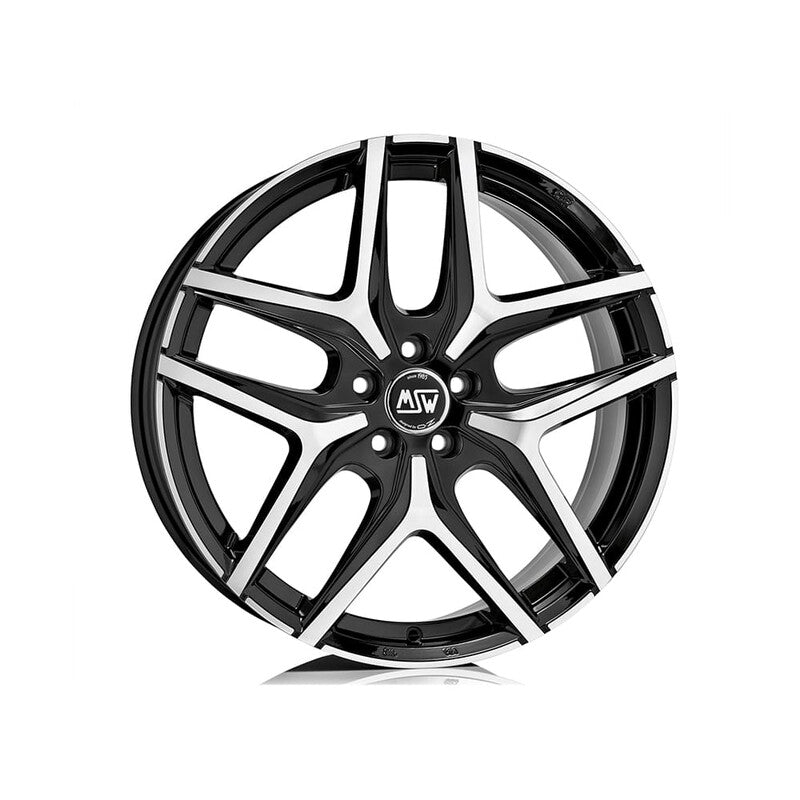 Llanta MSW 40 17x7" 5x112 ET50 Gloss Black, Machined Spokes