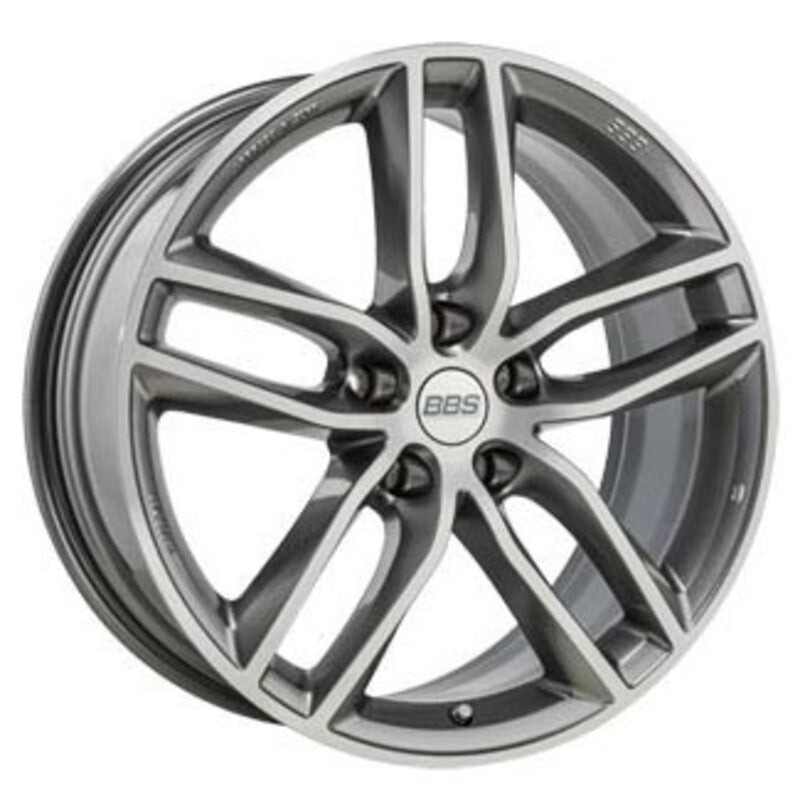Llanta BBS SX 20x9" 5x112 ET33 Platinum Silver / Machined