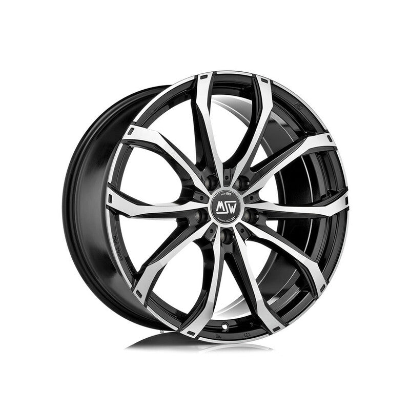 Llanta MSW 48 19x9" 5x112 ET50 Gloss Black, Machined Spokes
