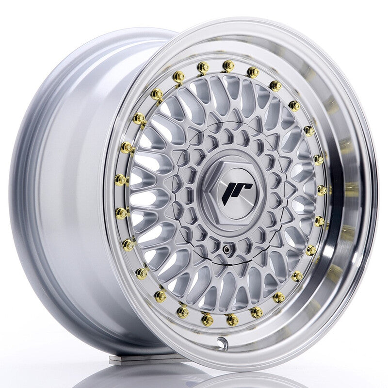 Llanta Japan Racing JR-9 15x7" PCD a medida (4 y 5 agujeros) ET20 Hyper Silver