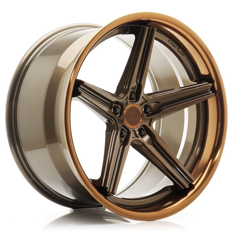 Llanta Concaver CVR9 21x10.5" PCD a medida (5 agujeros) ET0-10 Glossy Bronze