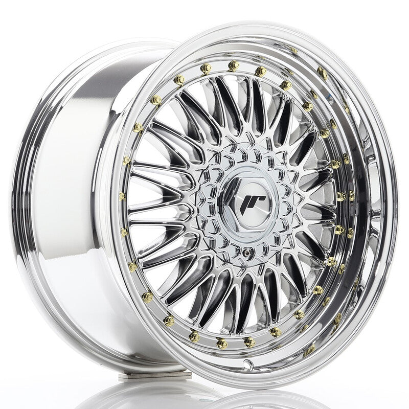 Llanta Japan Racing JR-9 18x9" PCD a medida (4 y 5 agujeros) ET20-40 Chrome / Titanium