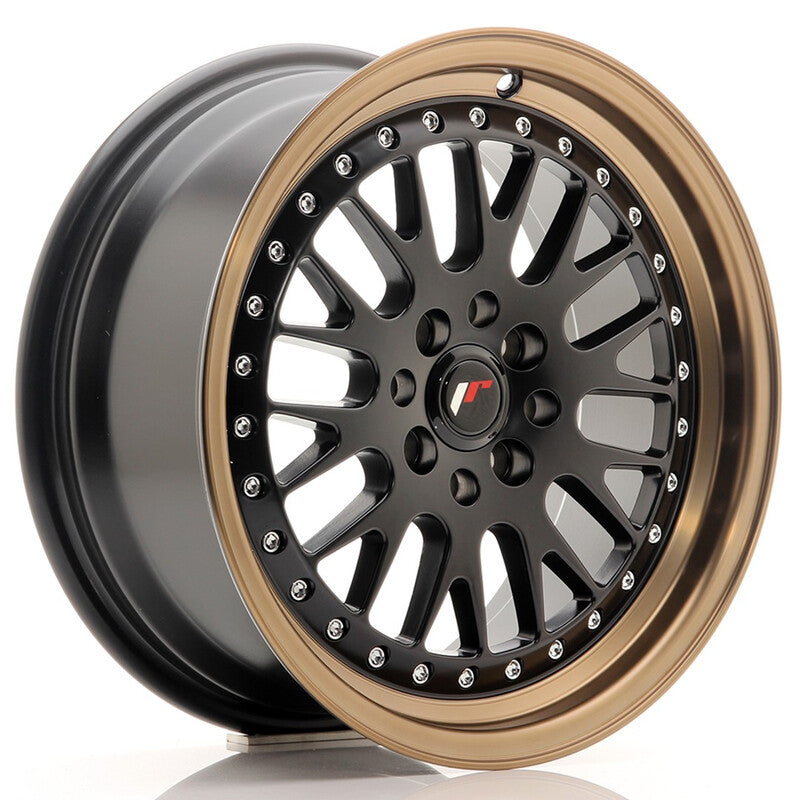 Llanta Japan Racing JR-10 16x7" 4x100/108 ET30 Flat Black, Bronze Lip