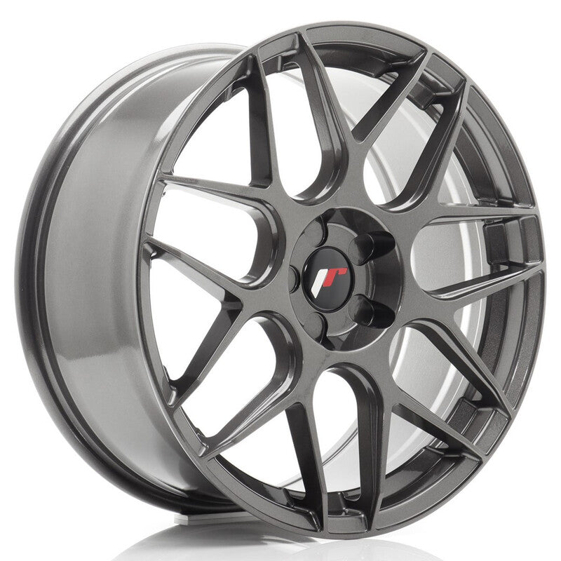 Llanta Japan Racing JR-18 19x8.5" PCD a medida (5 agujeros) ET25-42 Hyper Gray