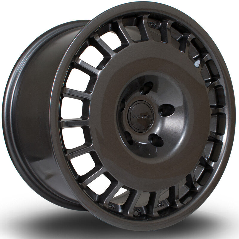 Llanta Rota D154 17x8" 4x108 ET42 Gunmetal