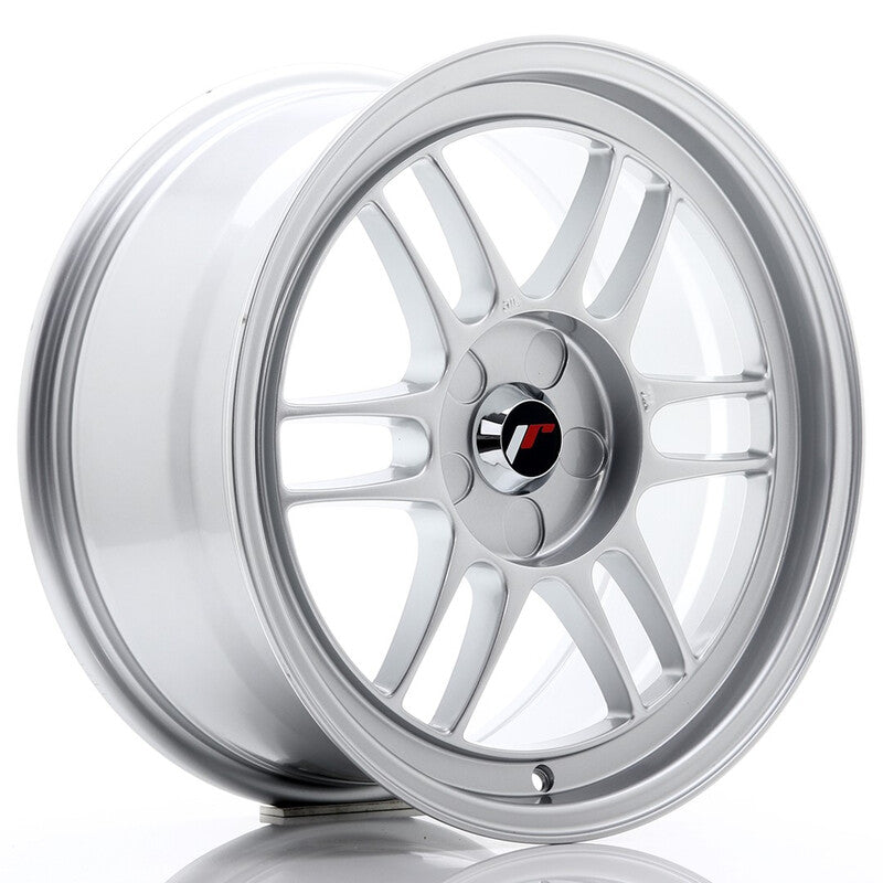 Llanta Japan Racing JR-7 17x8" PCD a medida (5 agujeros) ET35 Silver
