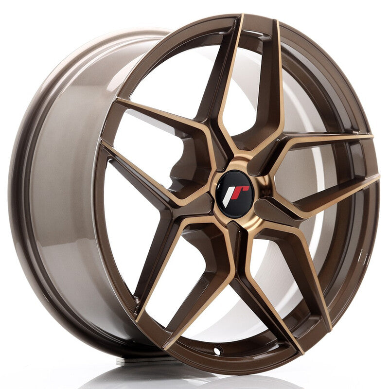 Llanta Japan Racing JR-34 18x8" PCD a medida (5 agujeros) ET20-42 Bronze