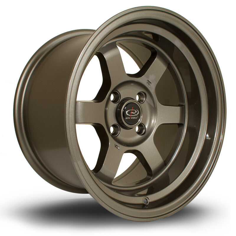 Llanta Rota Grid V 15x9" 4x114.3 ET0 Bronze