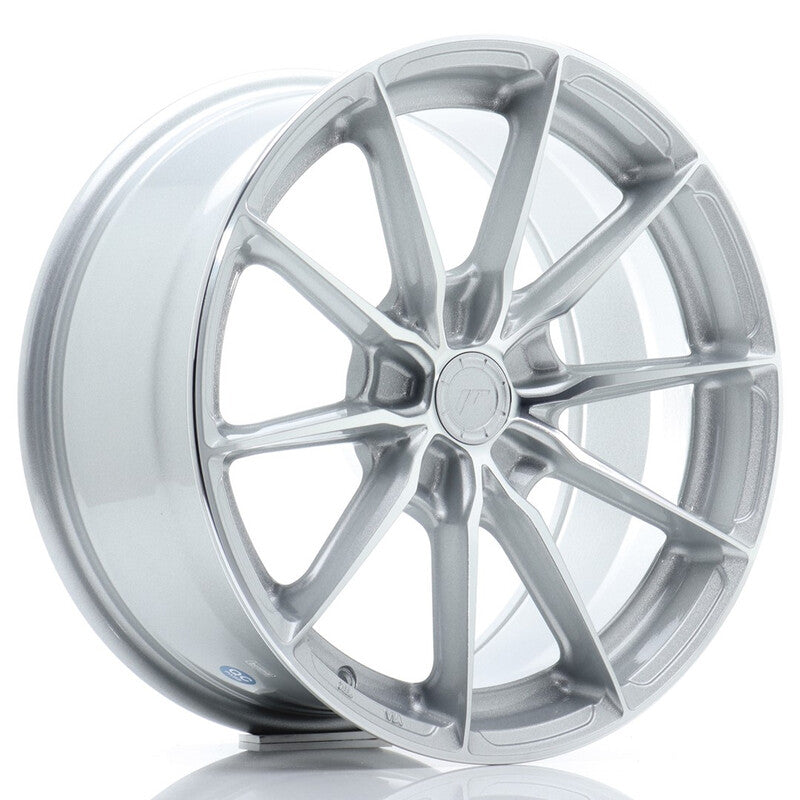 Llanta Japan Racing JR-37 17x8" PCD a medida (5 agujeros) ET20-40 Machined Silver