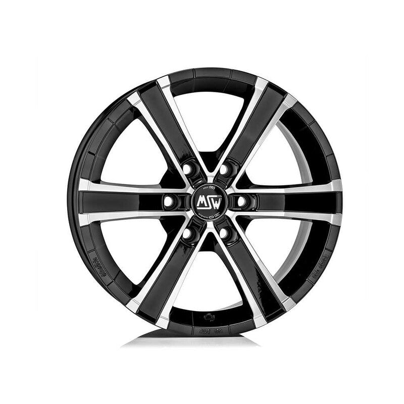 Llanta MSW Sahara 6 18x8" 6x139.7 ET25 Gloss Black, Machined Spokes
