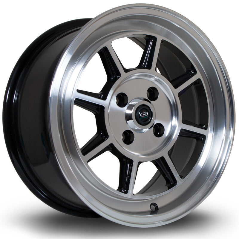 Llanta Rota BM8 15x7" 4x100 ET35 Polished Silver