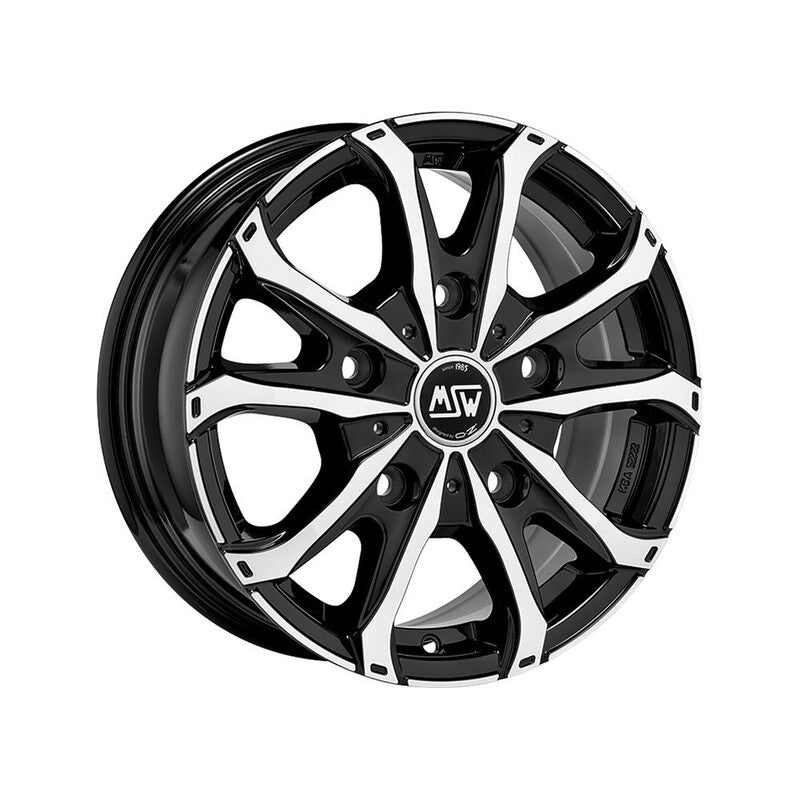 Llanta MSW 48 Van 18x7.5" 5x160 ET48 Gloss Black, Machined Spokes