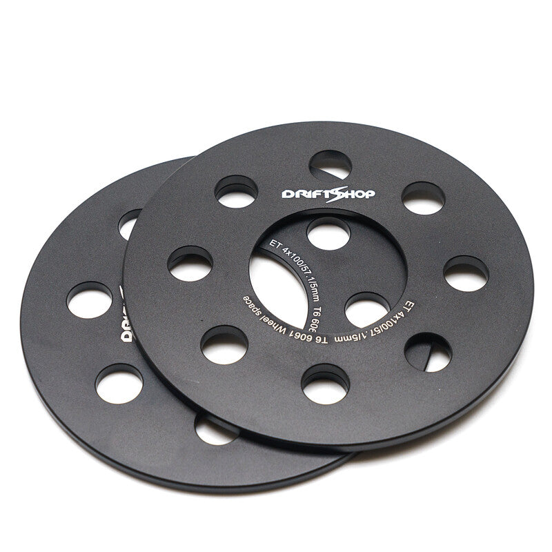 4x100 & 4x108 Hubcentric "Slip On" separadores de rueda - 5 mm (CB 57.1 mm)