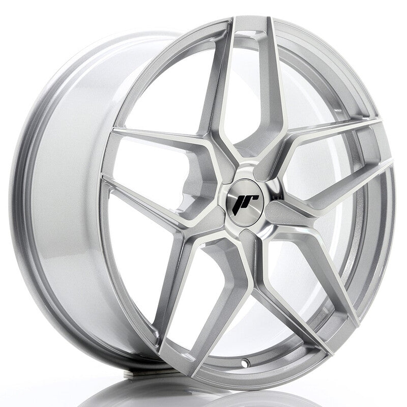 Llanta Japan Racing JR-34 19x8.5" PCD a medida (5 agujeros) ET20-40 Silver / Machined