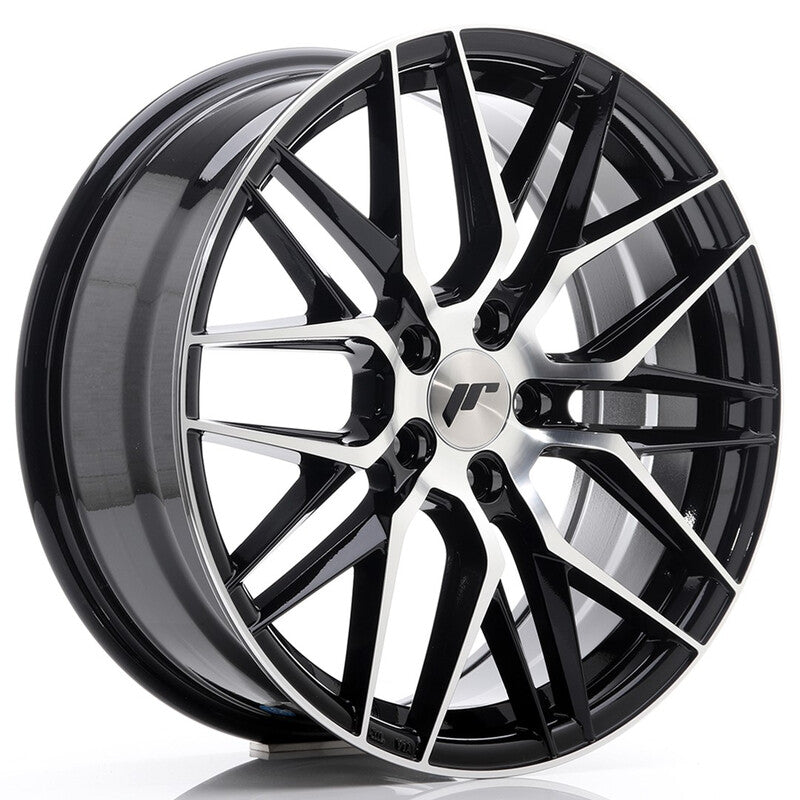Llanta Japan Racing JR-28 18x7.5" 5x112 ET40 Gloss Black, Machined Face