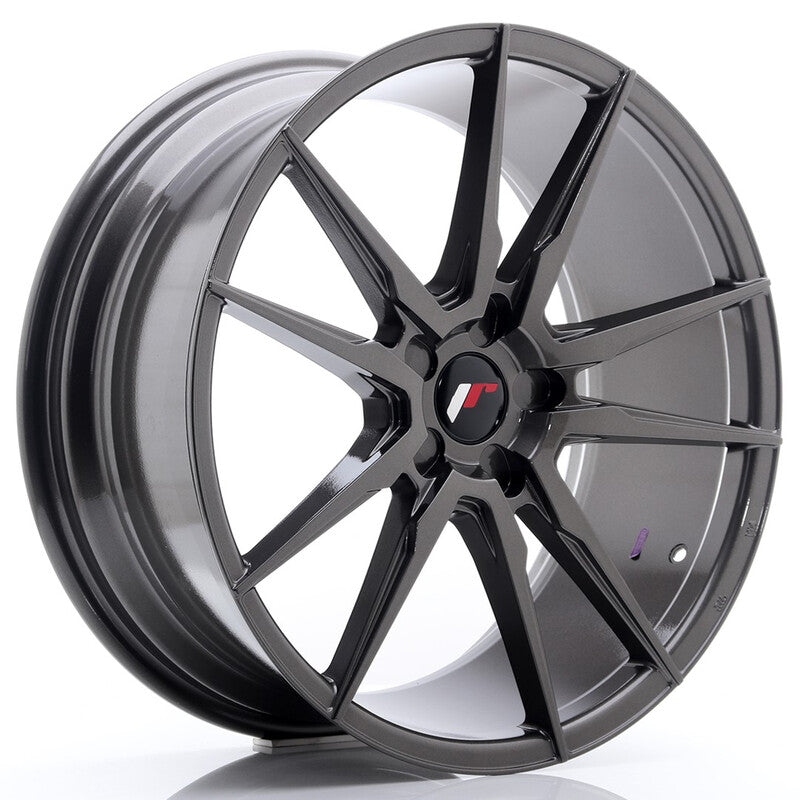 Llanta Japan Racing JR-21 20x8.5" PCD a medida (5 agujeros) ET40 Hyper Gray