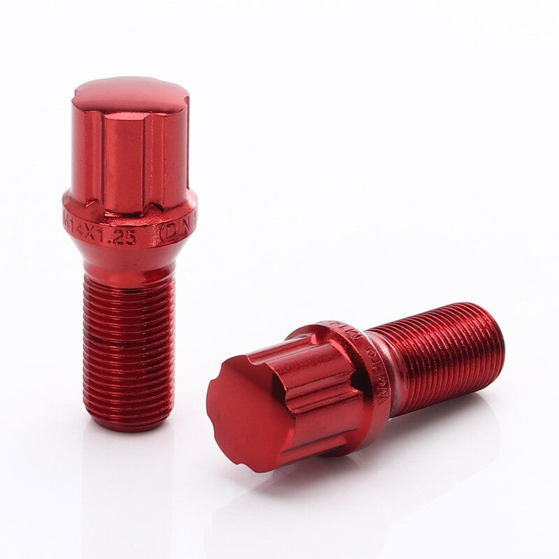 Rojo JB1 tornillos de rueda M12x1.25 (pack de 20)