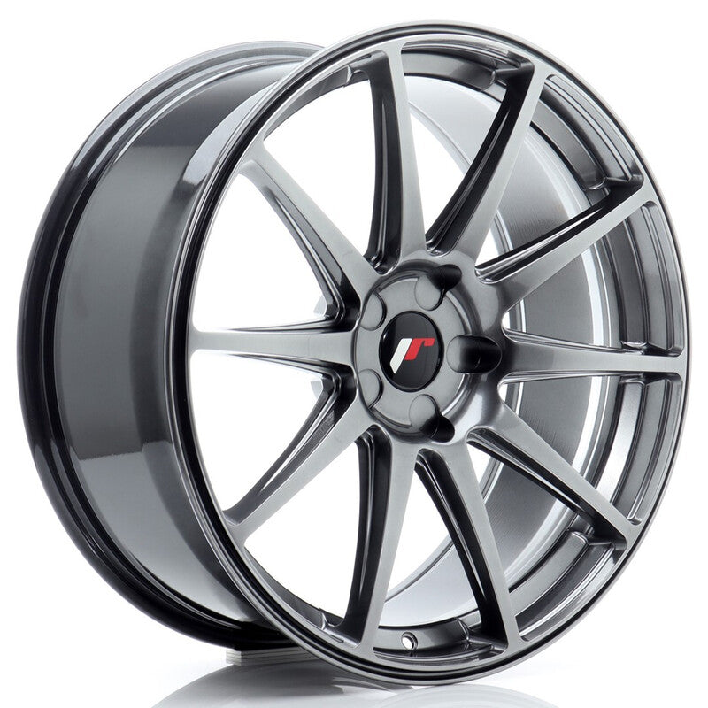 Llanta Japan Racing JR-11 20x8.5" PCD a medida (5 agujeros) ET20-35 Hyper Black
