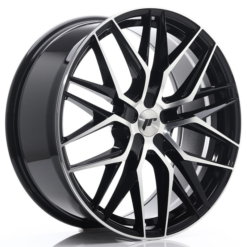 Llanta Japan Racing JR-28 Extreme Concave 21x9" PCD a medida (5 agujeros) ET15-45 Gloss Black Machined