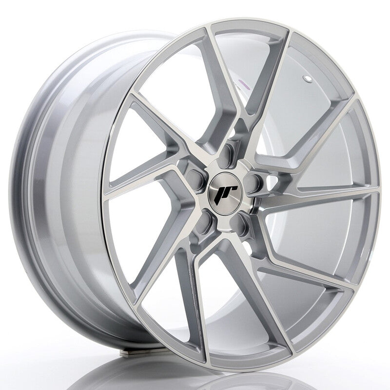 Llanta Japan Racing JR-33 Extreme Concave 20x10" PCD a medida (5 agujeros) ET20-40 Silver / Machined