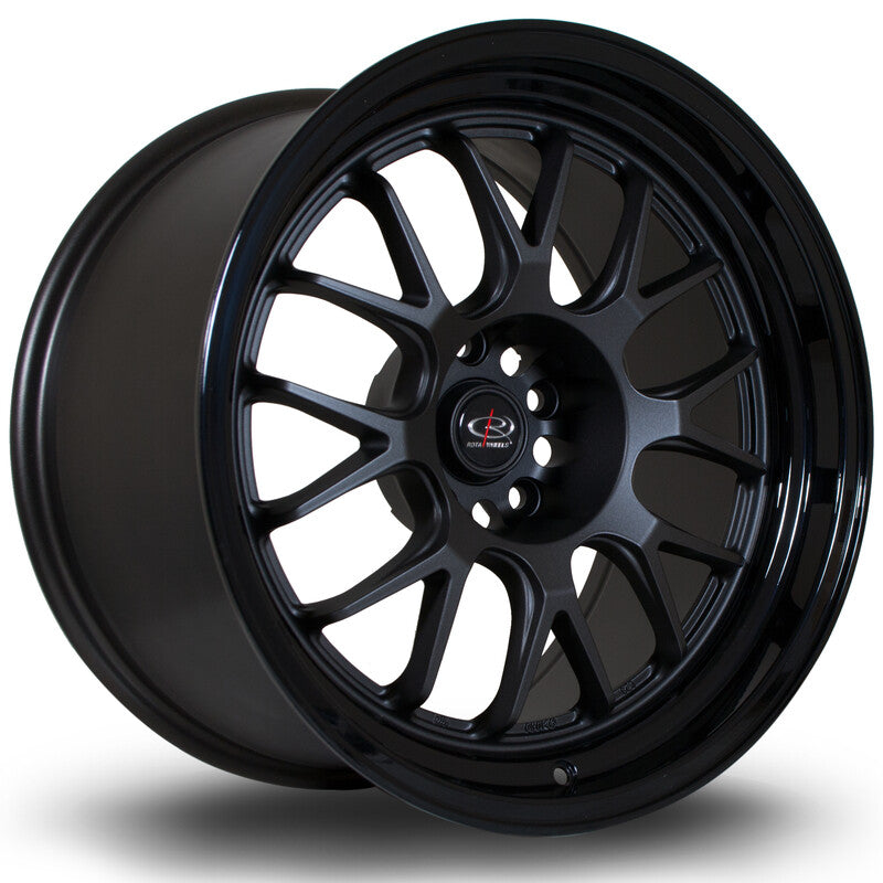 Llanta Rota MXR 18x10" 5x114.3 ET12 Gunmetal, Gloss Black Lip