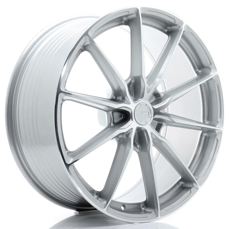 Llanta Japan Racing JR-37 Extreme Concave 21x10" PCD a medida (5 agujeros) ET10-64 Machined Silver