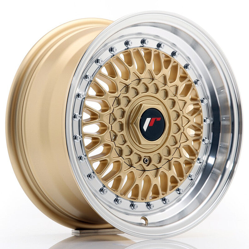 Llanta Japan Racing JR-9 15x7" PCD a medida (4 y 5 agujeros) ET20 Gold