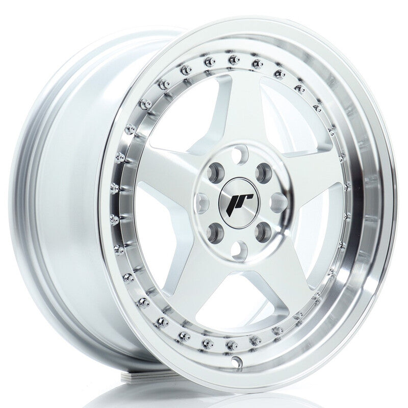 Llanta Japan Racing JR-6 16x7" 4x100 ET35 Machined Silver