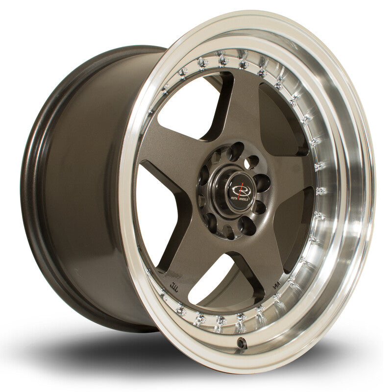 Llanta Rota Kyusha 17x9.5" 5x114.3 ET12 Gunmetal