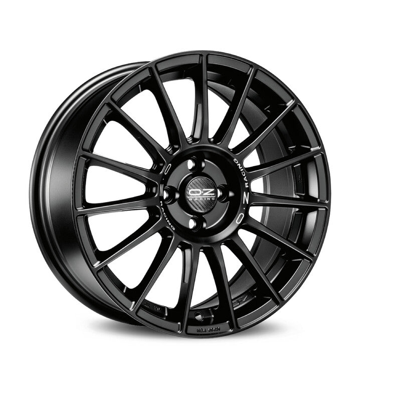 Llanta OZ Superturismo LM 18x8" 5x114.3 ET45 Flat Black, Silver Lettering