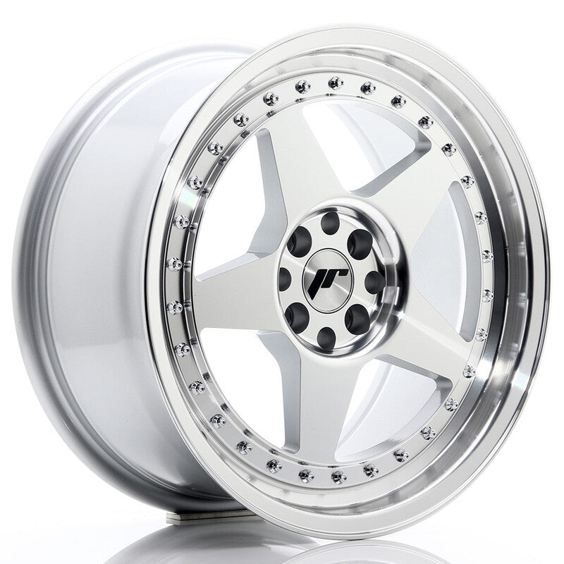 Llanta Japan Racing JR-6 17x8" 4x100/114.3 ET35 Silver Machined Face