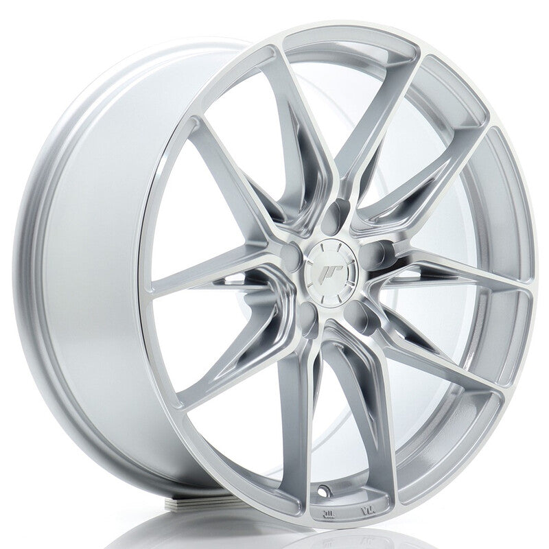 Llanta Japan Racing JR-44 18x8" PCD a medida (5 agujeros) ET20-42 Machined Silver
