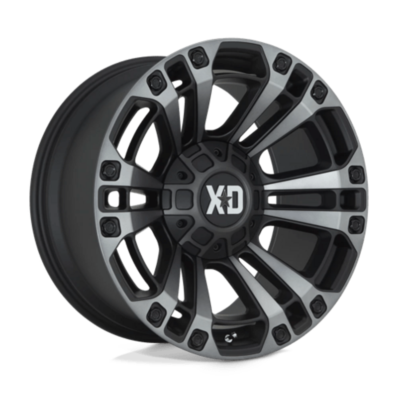 Llanta XD XD851 Monster 3 20x9" 8x170 ET18 Satin Black, Gray Tint