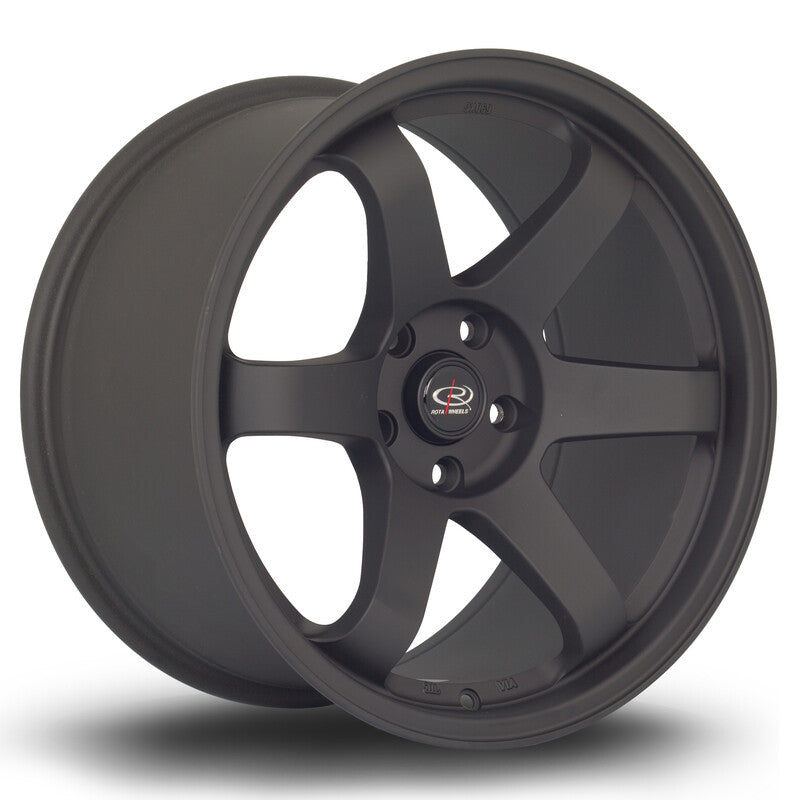 Llanta Rota Grid 18x10" 5x114.3 ET15 Flat Black