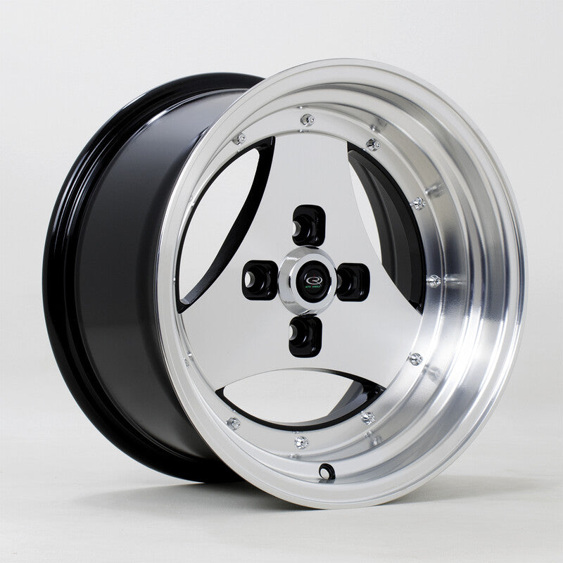 Llanta Rota Triad 15x8" 4x114.3 ET0 Silver & Black