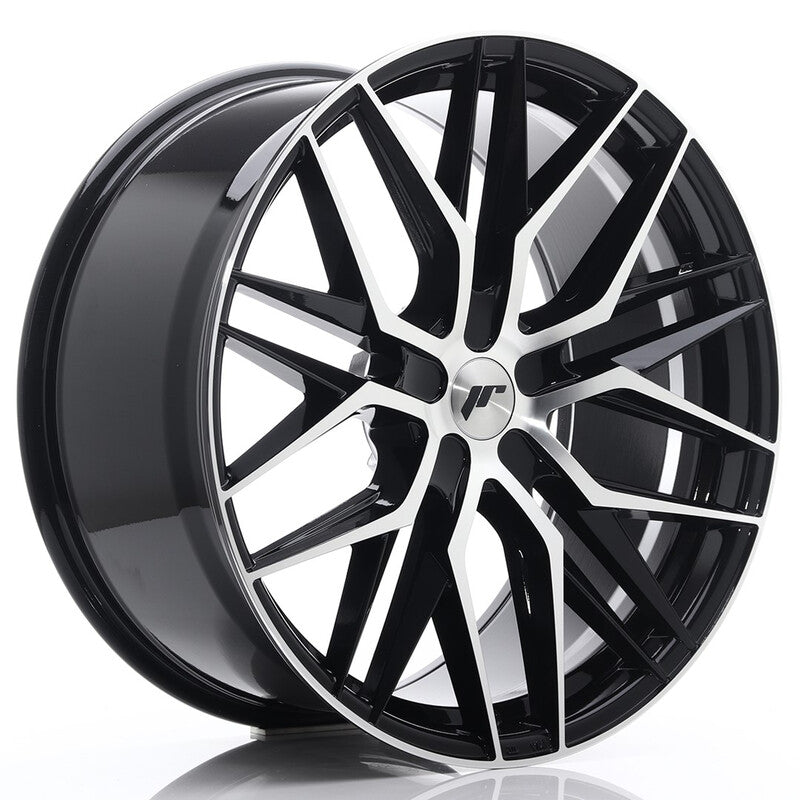 Llanta Japan Racing JR-28 Extreme Concave 22x10.5" PCD a medida (5 agujeros) ET15-50 Gloss Black Machined