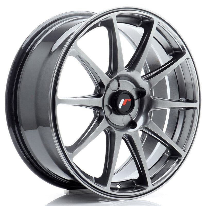 Llanta Japan Racing JR-11 18x7.5" PCD a medida (4 agujeros) ET20-40 Hyper Black