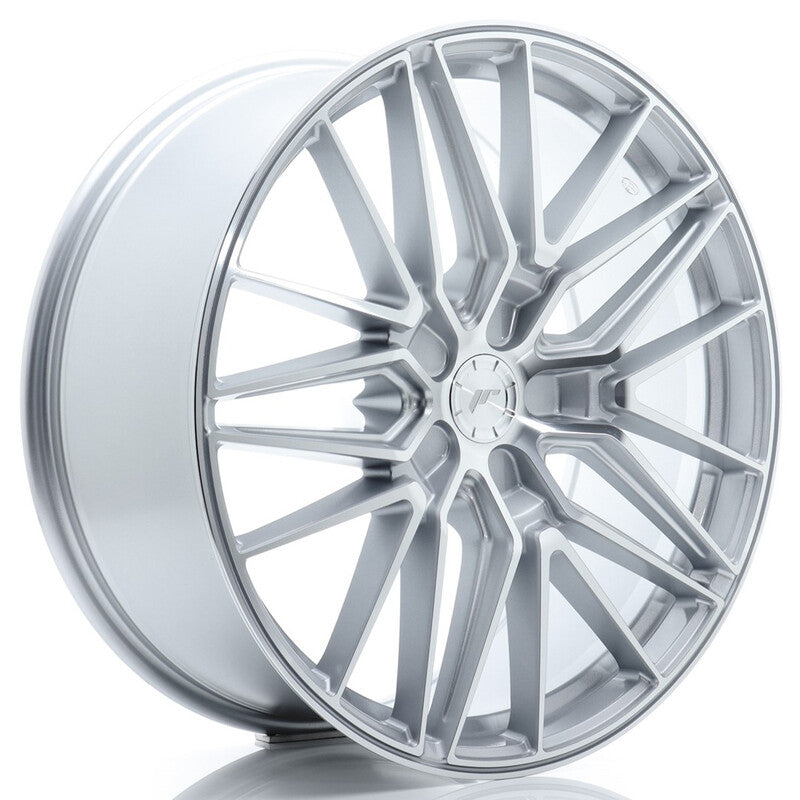 Llanta Japan Racing JR-38 21x9" PCD a medida (5 agujeros) ET10-52 Machined Silver