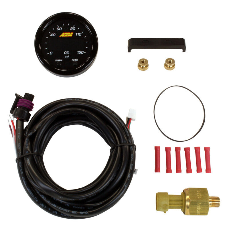 Manómetro de presión de aceite AEM X-Series 10 Bar 150 PSI