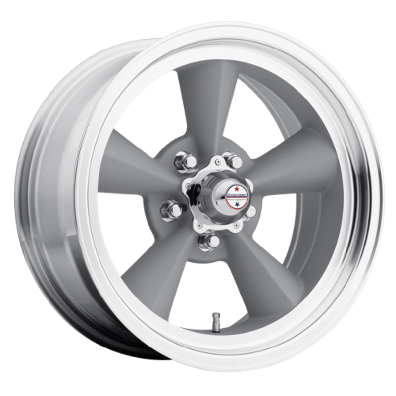 Llanta American Racing Vintage VN309 TT O 15x7" 5x120.65 ET-6 Vintage Silver, Machined Lip