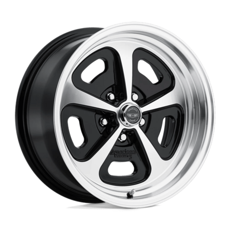 Llanta American Racing Vintage VN501 500 Mono Cast 15x7" 5x114.3 ET0 Gloss Black Machined
