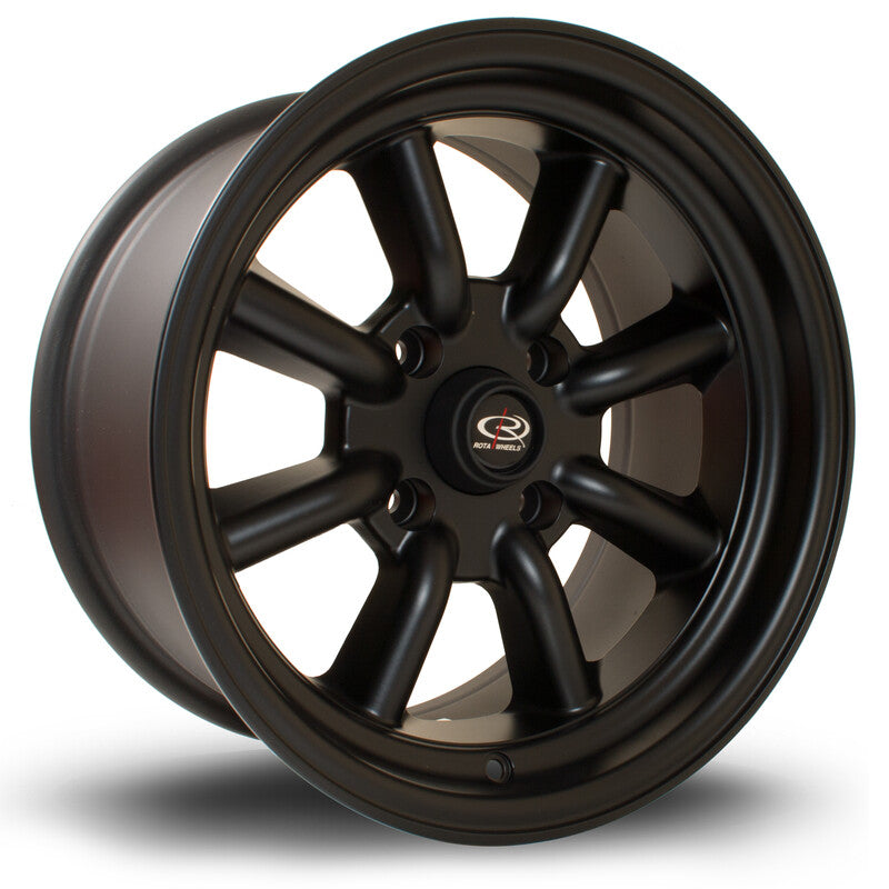 Llanta Rota RKR 15x8" 4x108 ET0 Flat Black