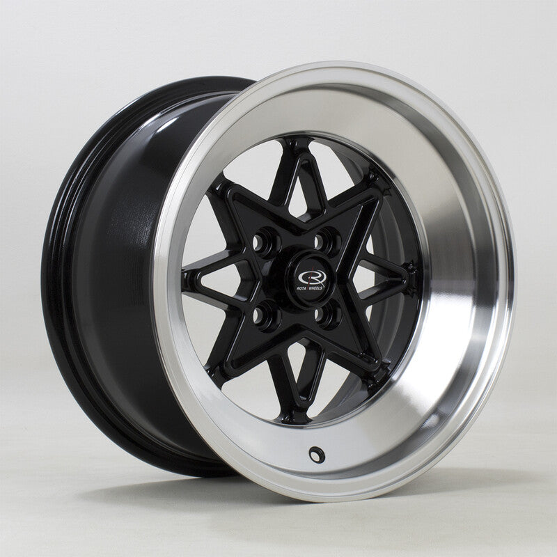 Llanta Rota Hachi 15x8" 4x100 ET0 Gloss Black