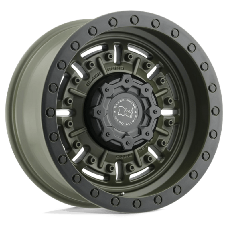 Llanta Black Rhino Abrams 17x8.5" 6x139.7 ET0 Olive Drab Green